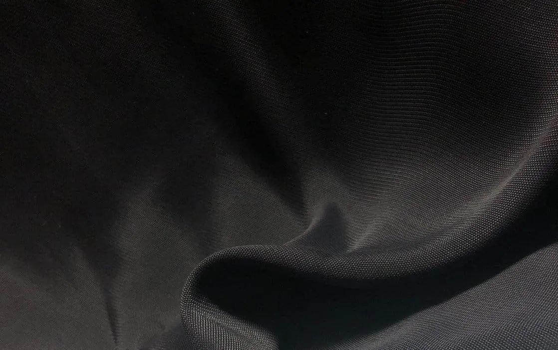 56" Black 100% Rayon 6 OZ Georgette Woven Fabric By the Yard