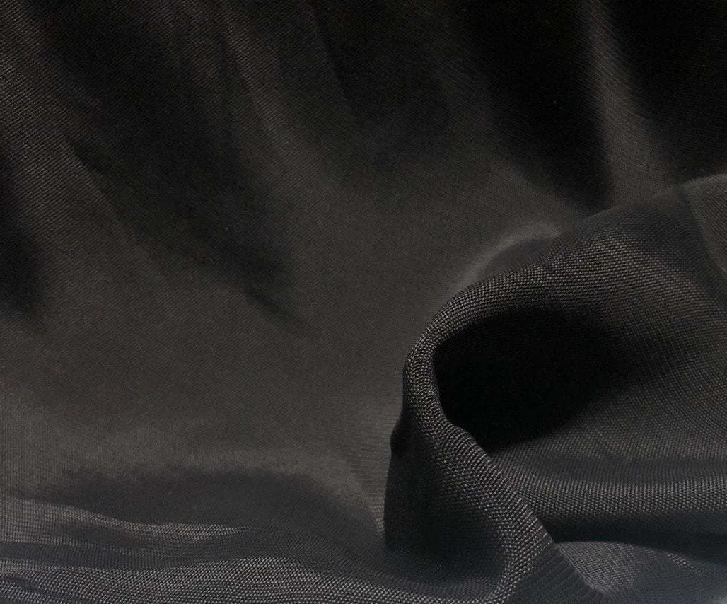 56" Black 100% Rayon 6 OZ Georgette Woven Fabric By the Yard