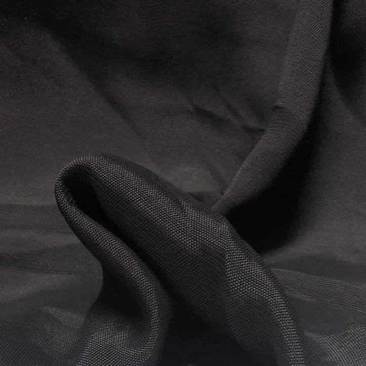 56" Black 100% Rayon 6 OZ Georgette Woven Fabric By the Yard