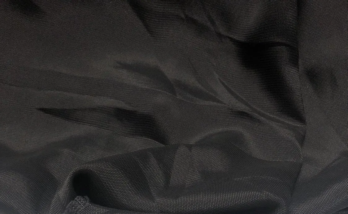56" Black 100% Rayon 6 OZ Georgette Woven Fabric By the Yard