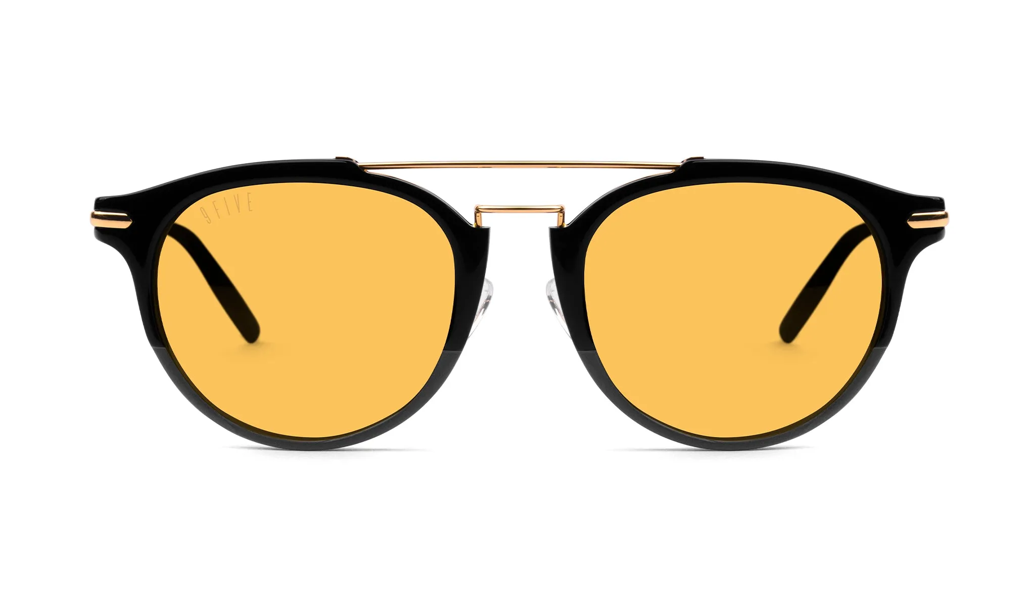 9FIVE Leo Black & 24K Gold Sunglasses
