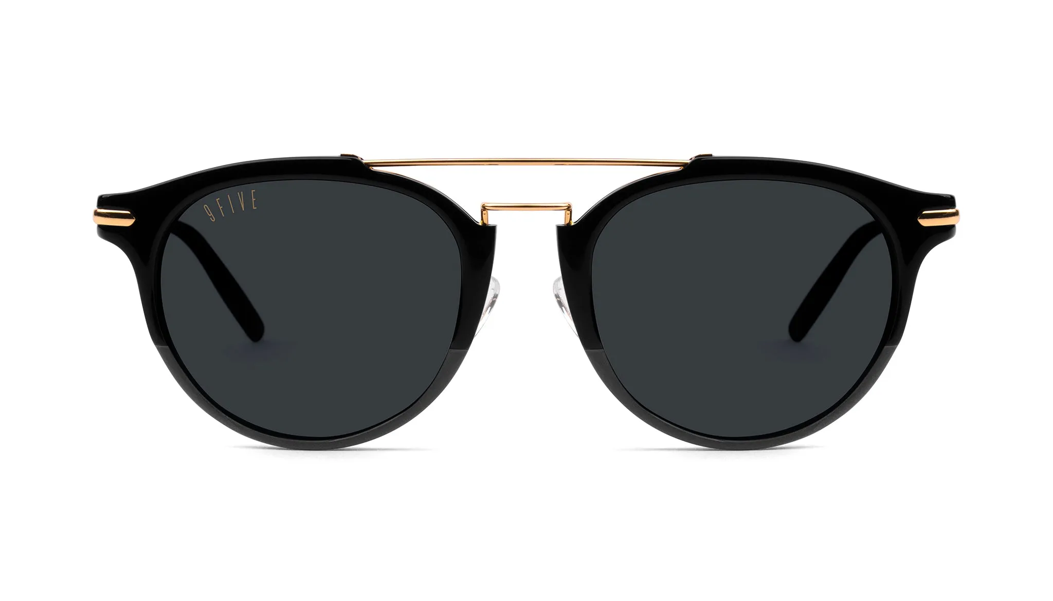 9FIVE Leo Black & 24K Gold Sunglasses