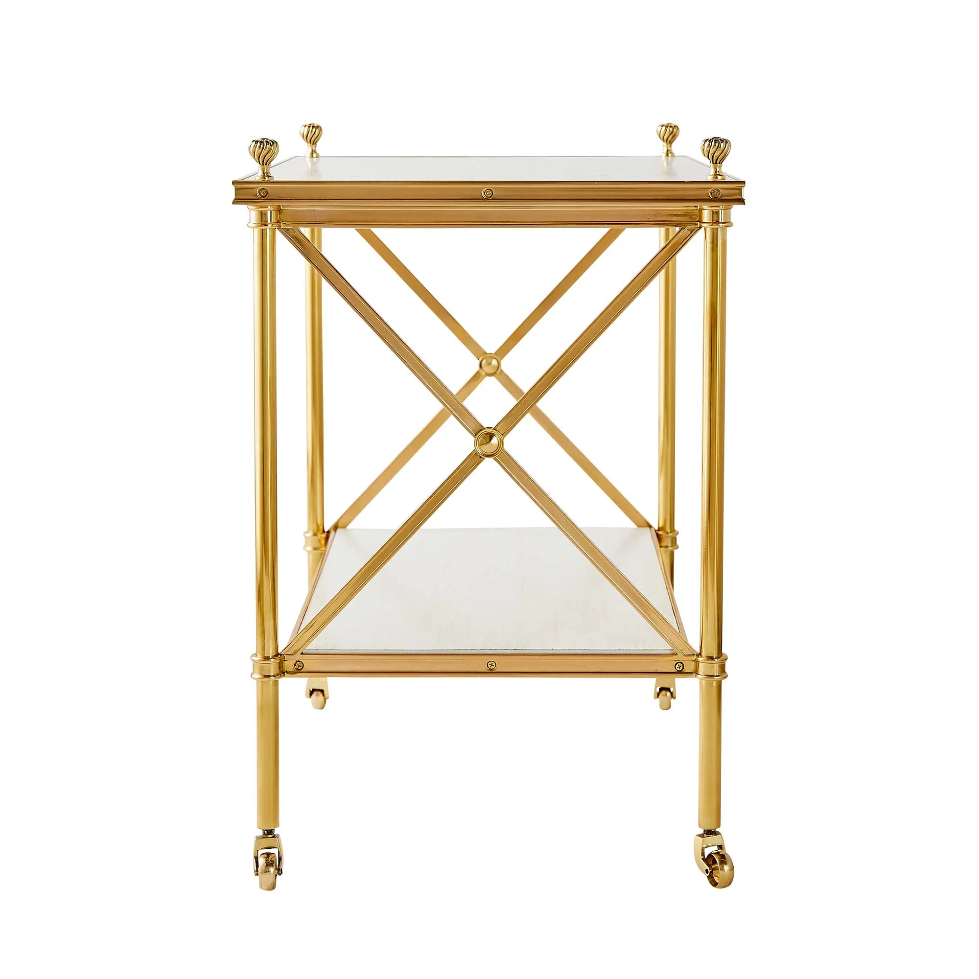 Acacia Brass Side Table