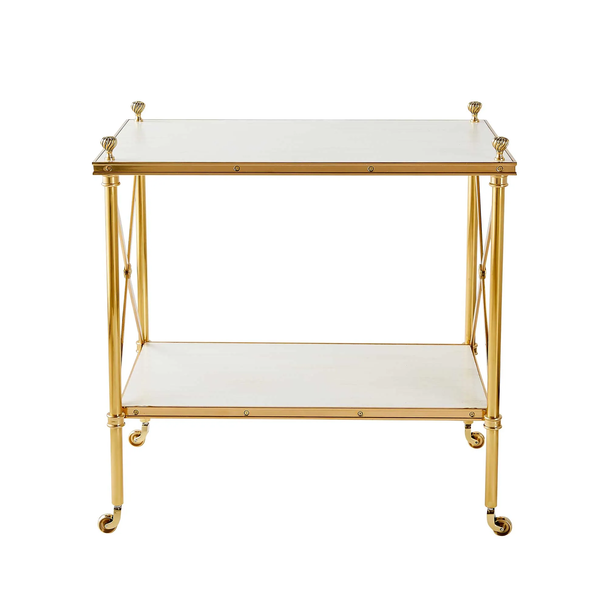 Acacia Brass Side Table