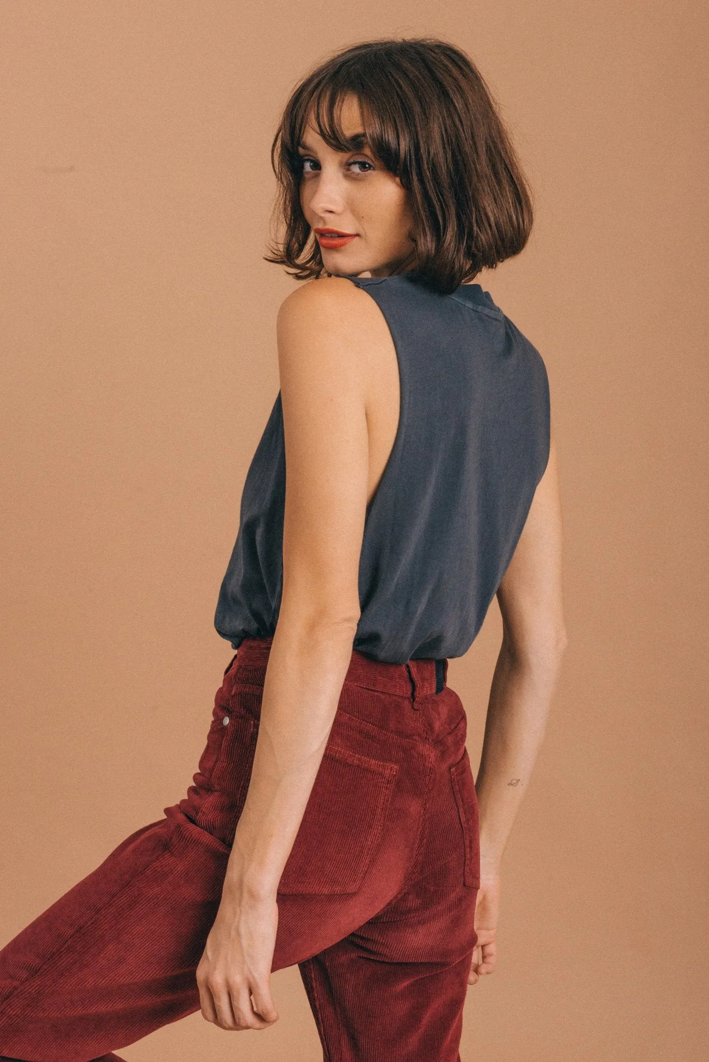 Afends Womens Jeet - Bandcut Tee