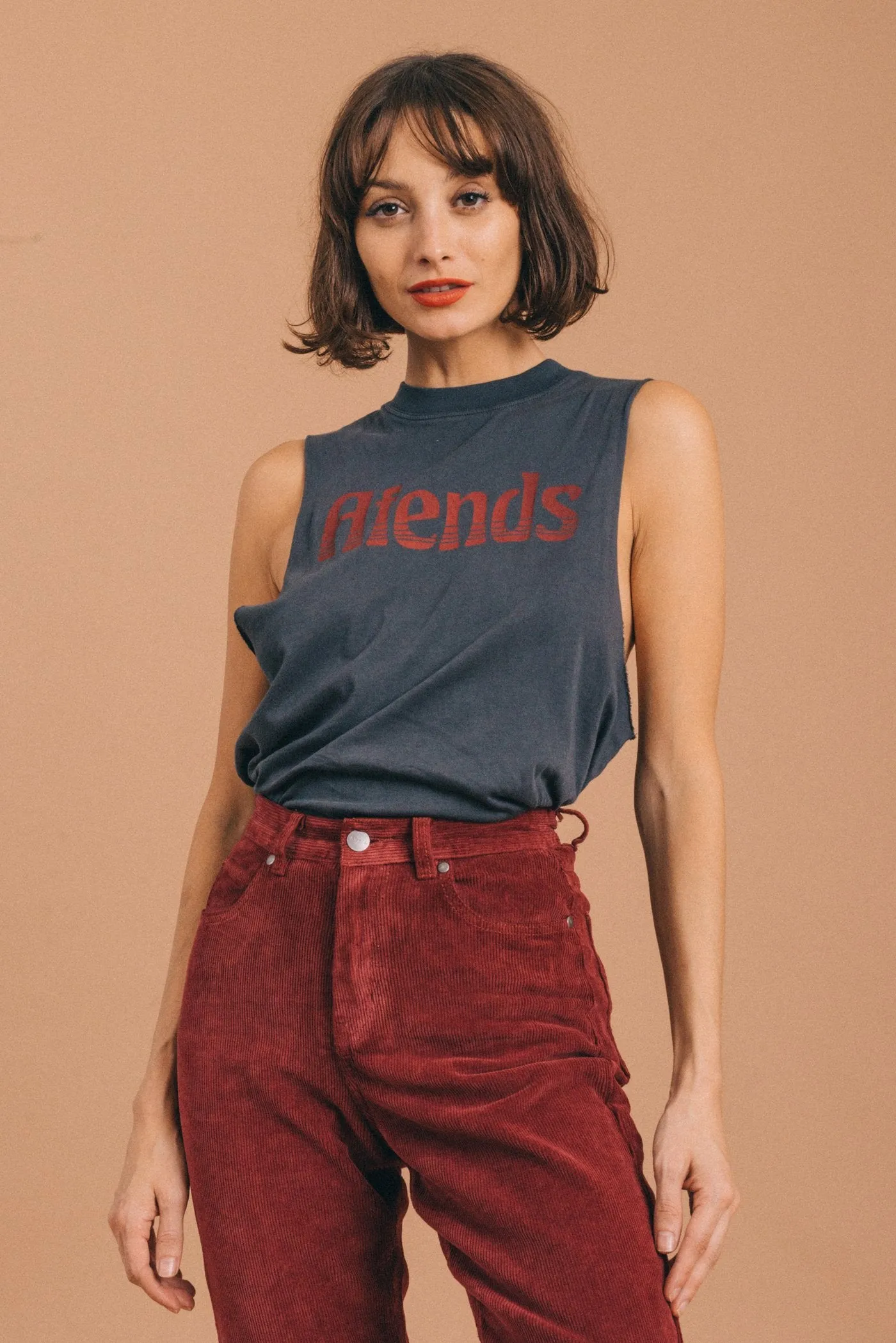 Afends Womens Jeet - Bandcut Tee