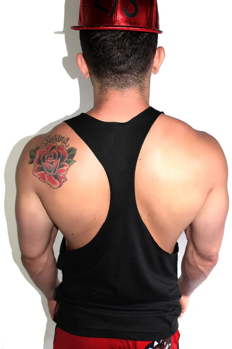 America Needs Peace String Tank-Black