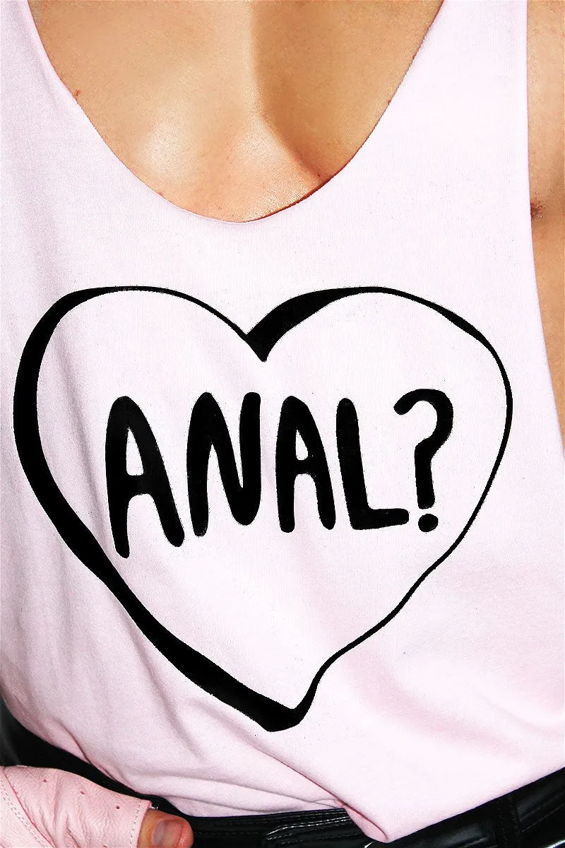 Anal Sweetheart String Tank- Pink