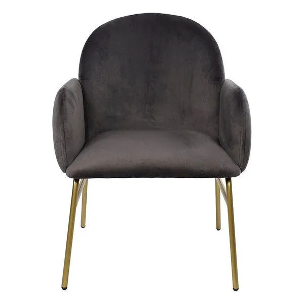 Armchair Dekodonia Grey Polyester Metal Polyester (73 x 63 x 82 cm)