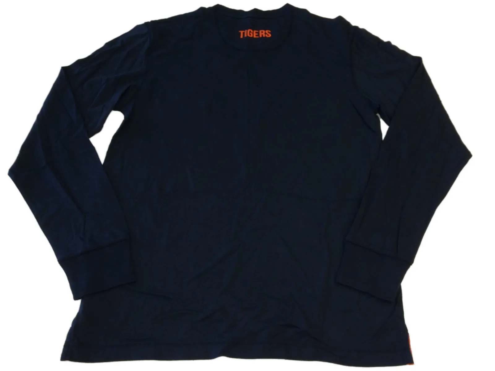 Auburn Tigers Colosseum Navy Supima Cotton Long Sleeve V-Neck T-Shirt (L)