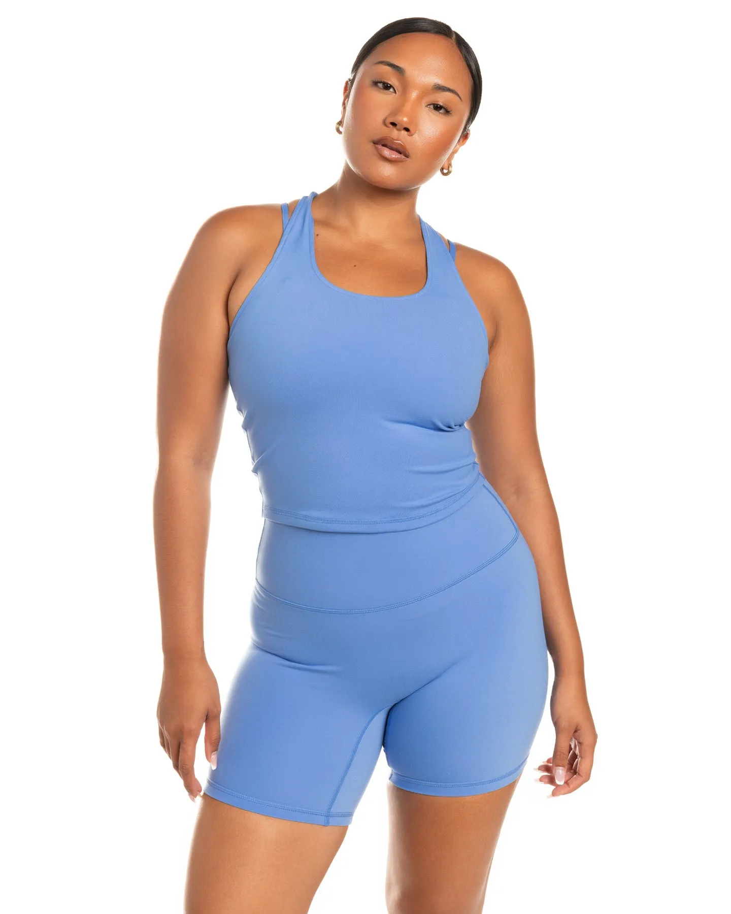 Aura Racer Tank - Powder Blue
