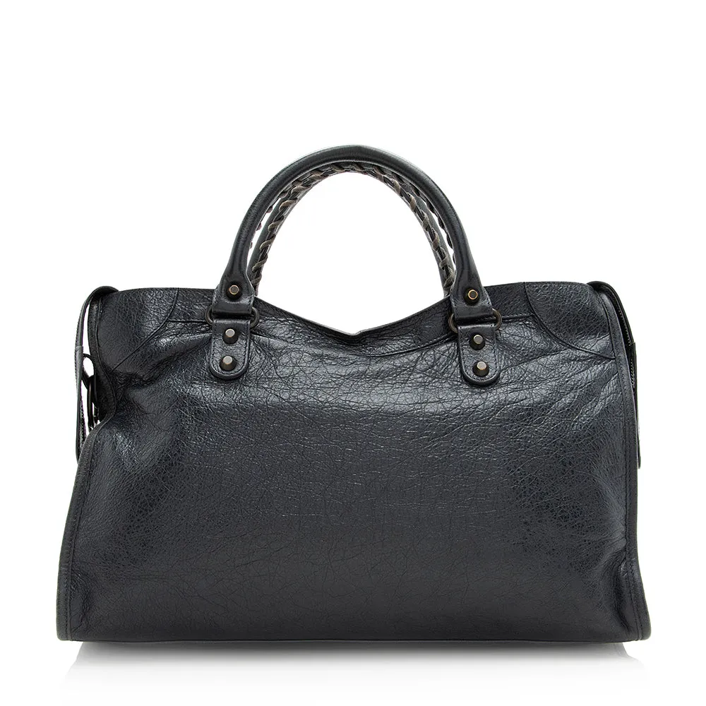 Balenciaga Agneau Classic City Satchel (SHF-20567)