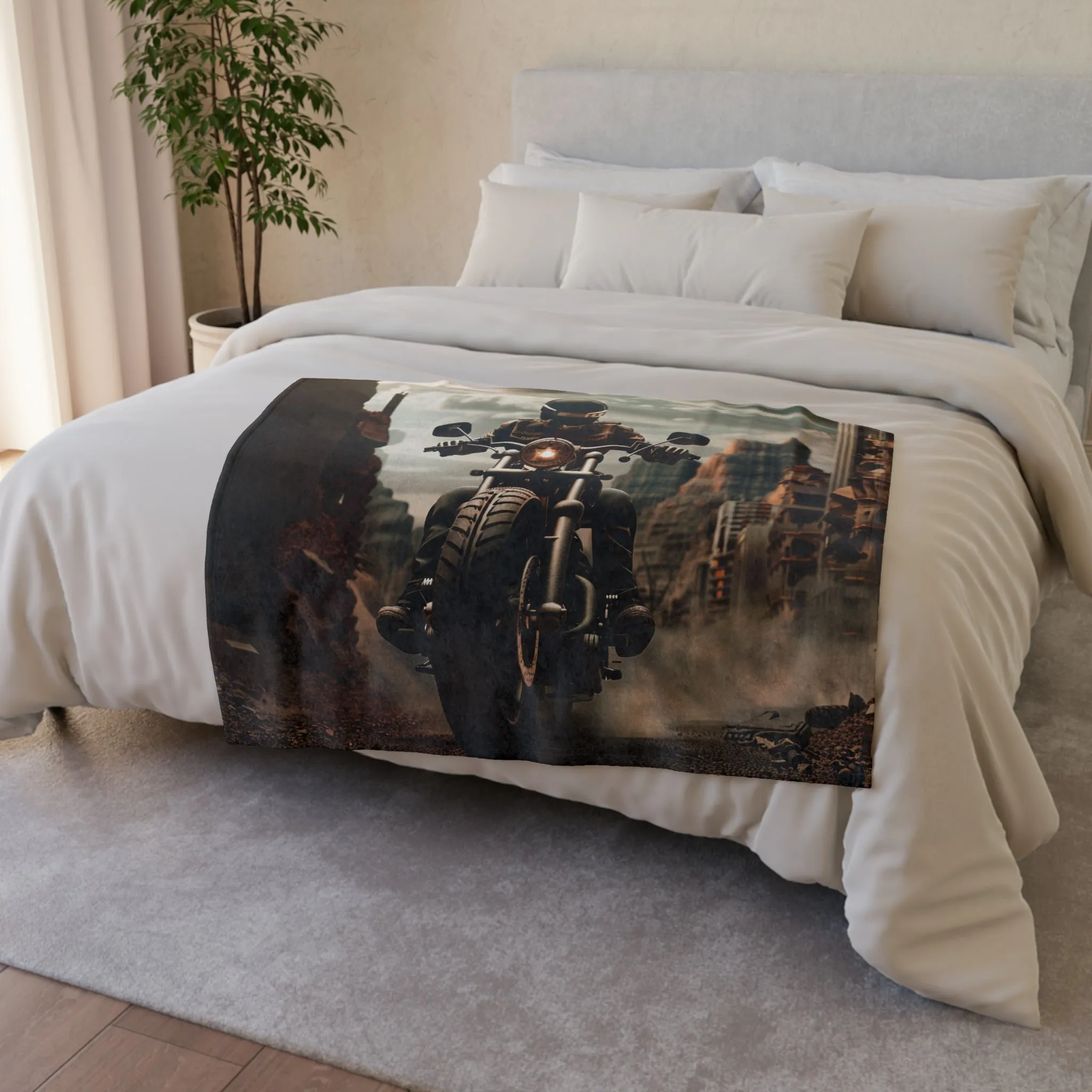 Biker #4 - Soft Polyester Blanket