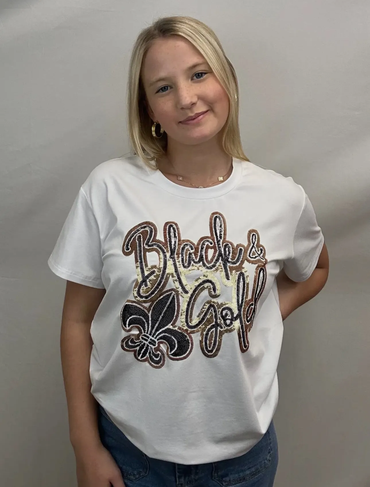 Black and Gold  women’s sequin design