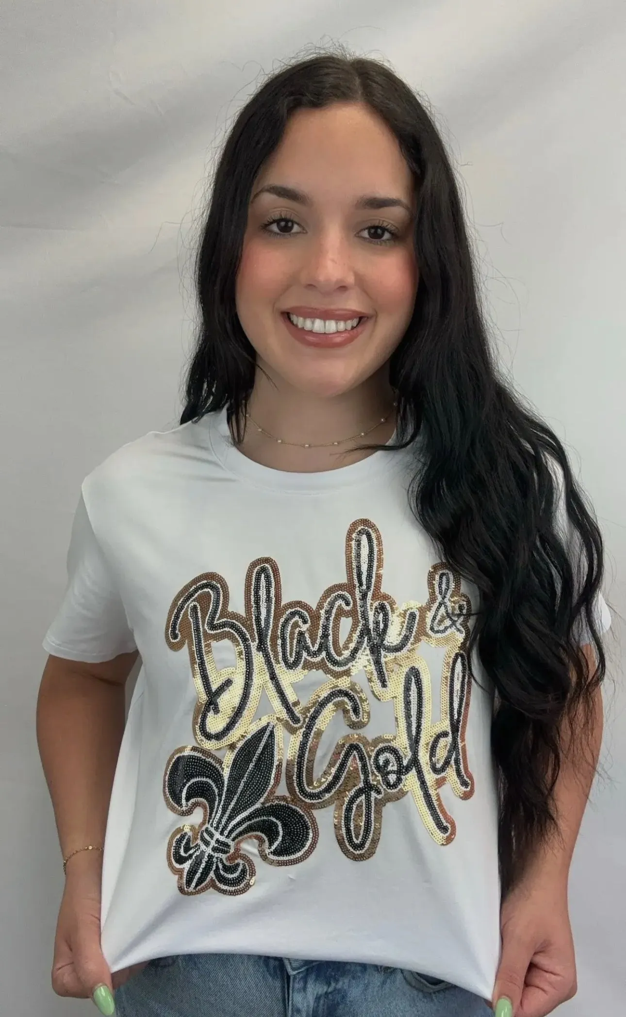 Black and Gold  women’s sequin design