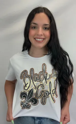 Black and Gold  women’s sequin design