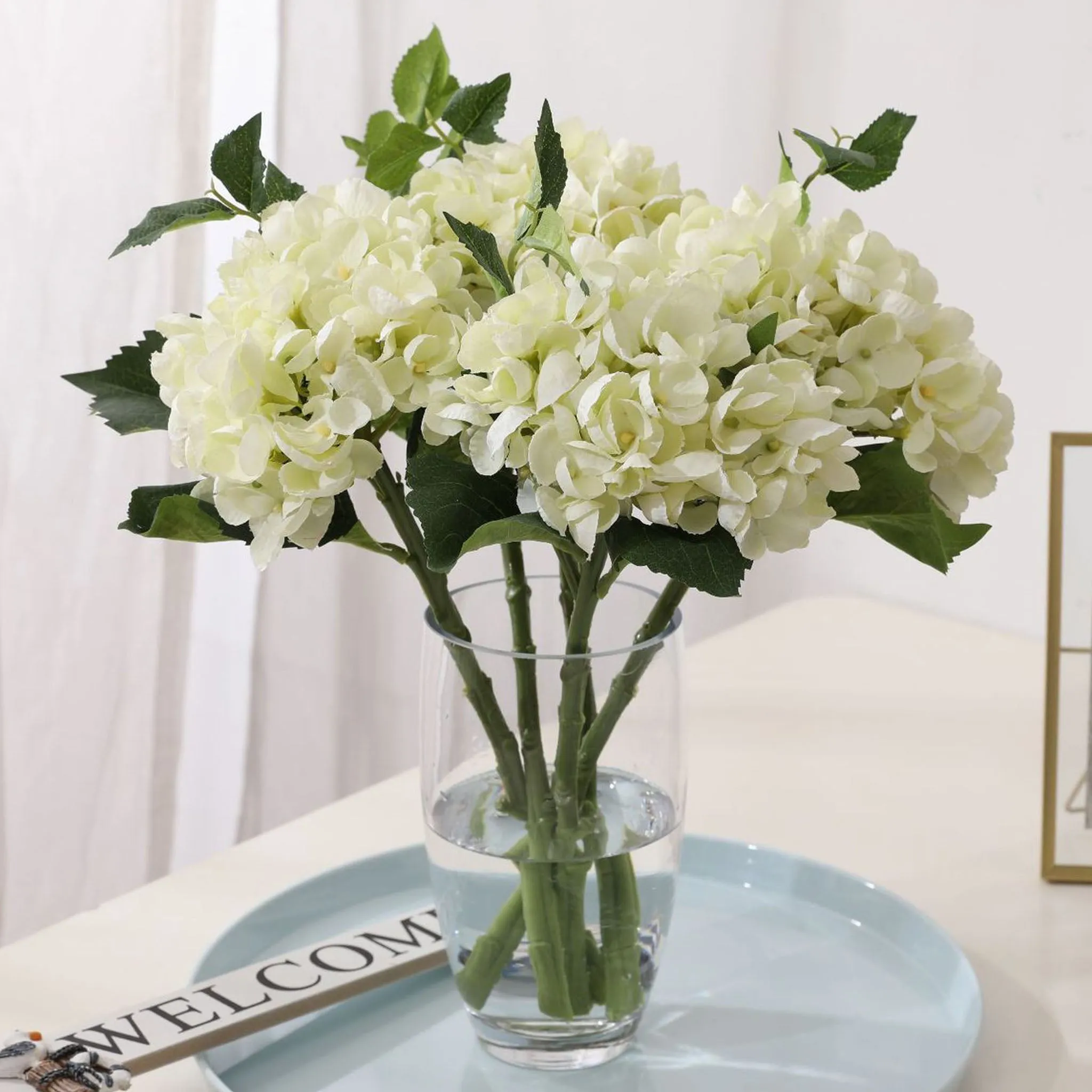 Blue Pink Purple White Silk Hydrangea Flowers
