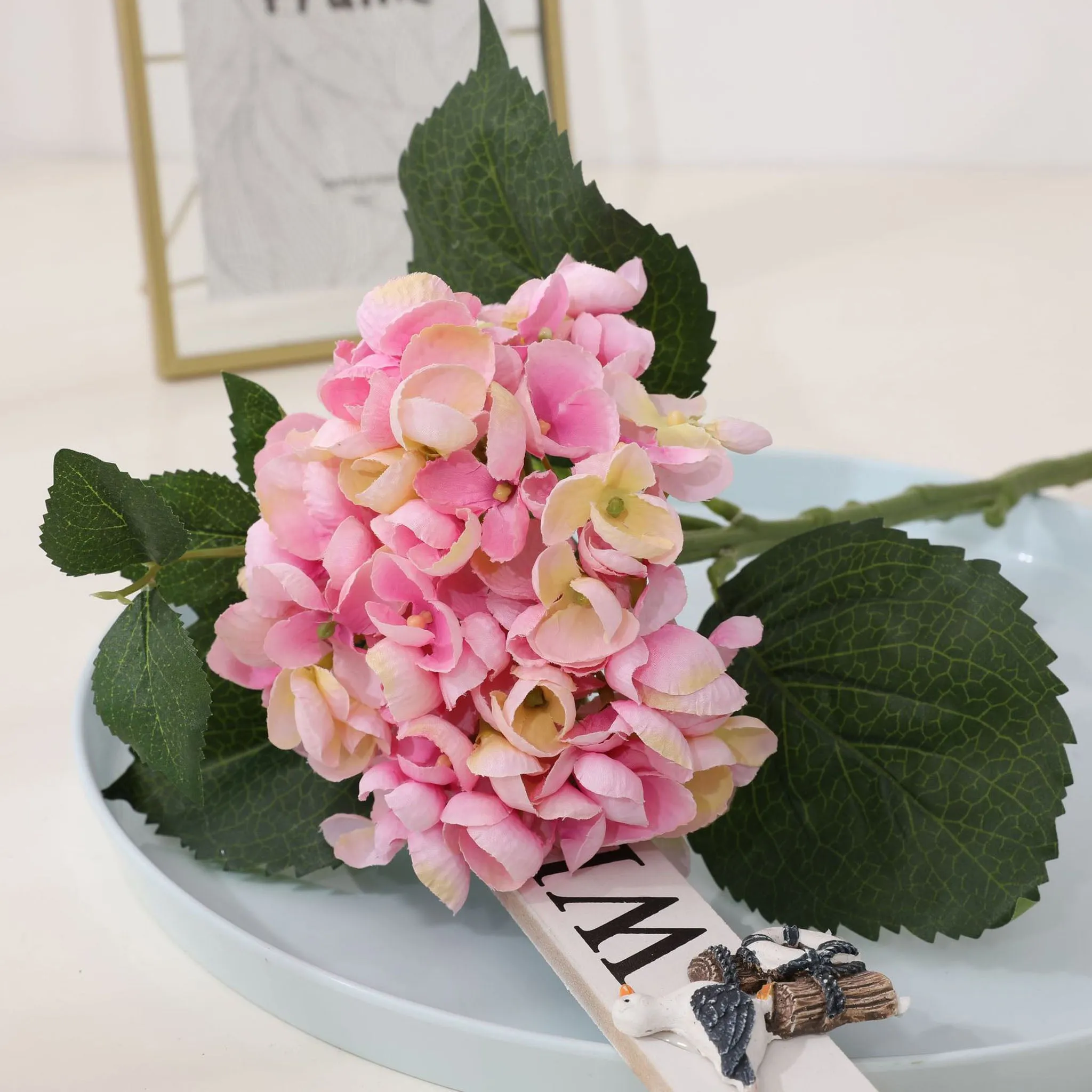 Blue Pink Purple White Silk Hydrangea Flowers