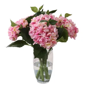 Blue Pink Purple White Silk Hydrangea Flowers