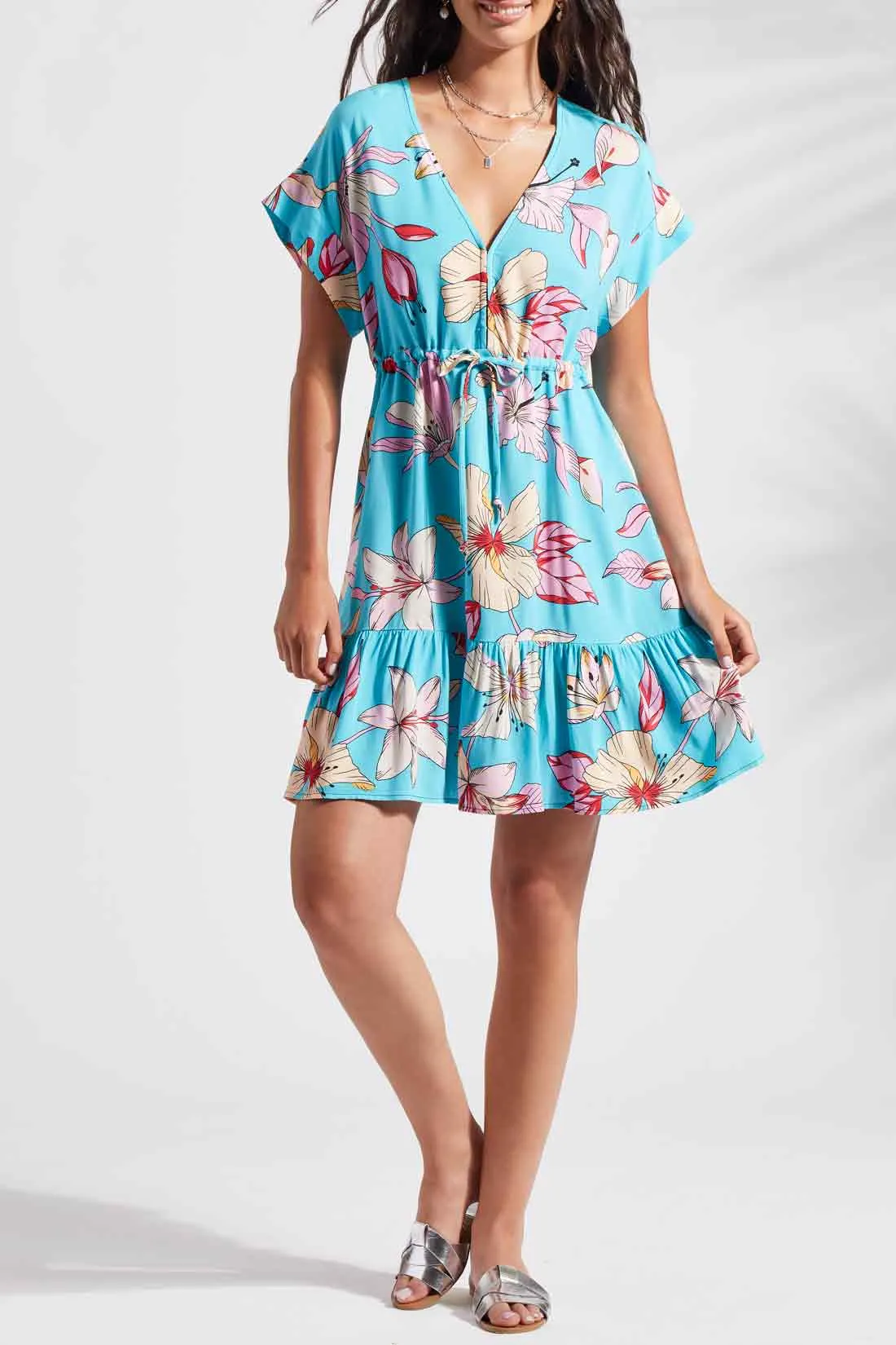 Cap Short Sleeve Dress
