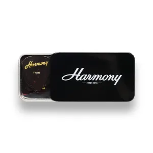 Celluloid Tortoise Standard Guitar Pick, Thin, 12-Pick Tin
