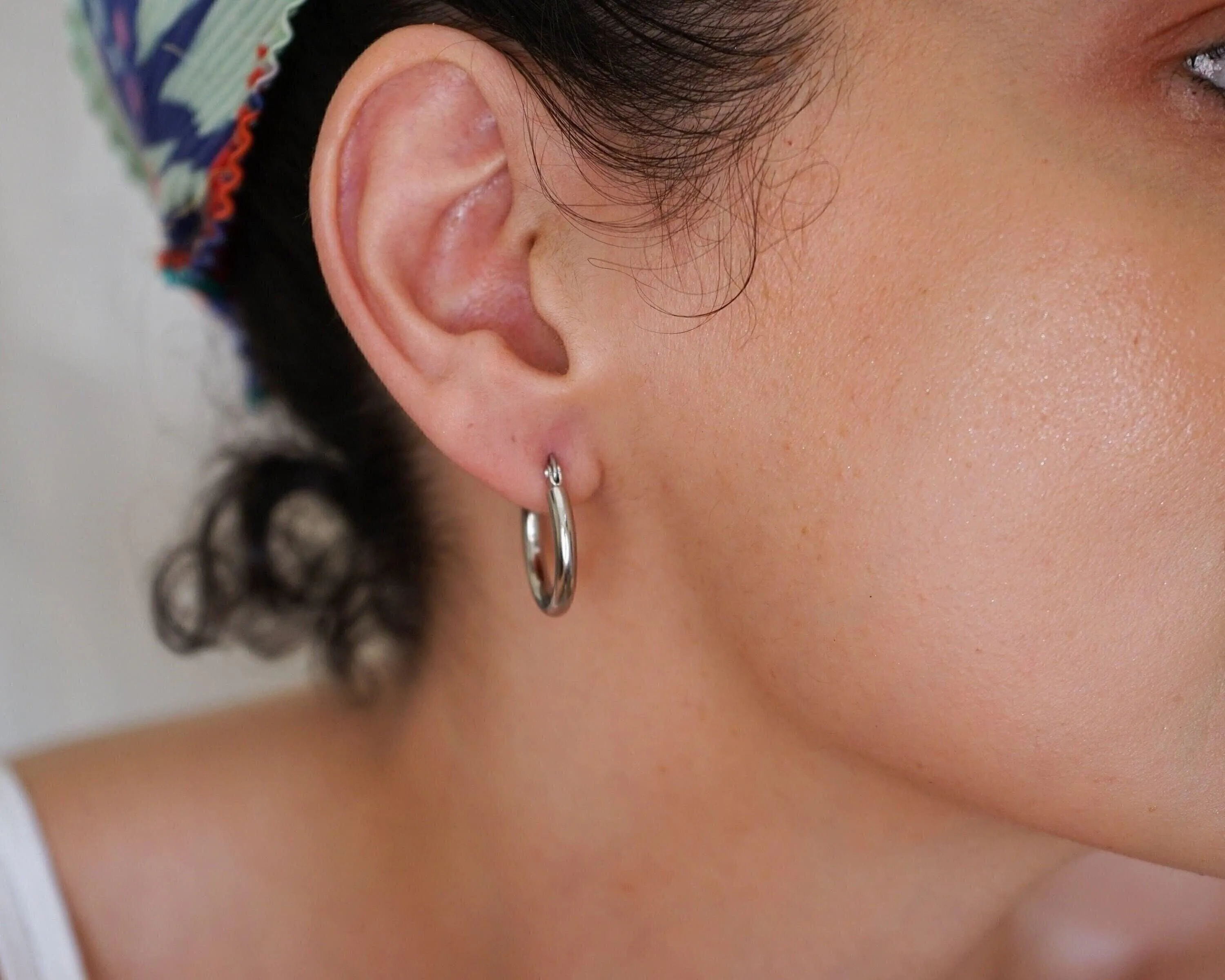 Classic Stainless Steel Hoop Earrings
