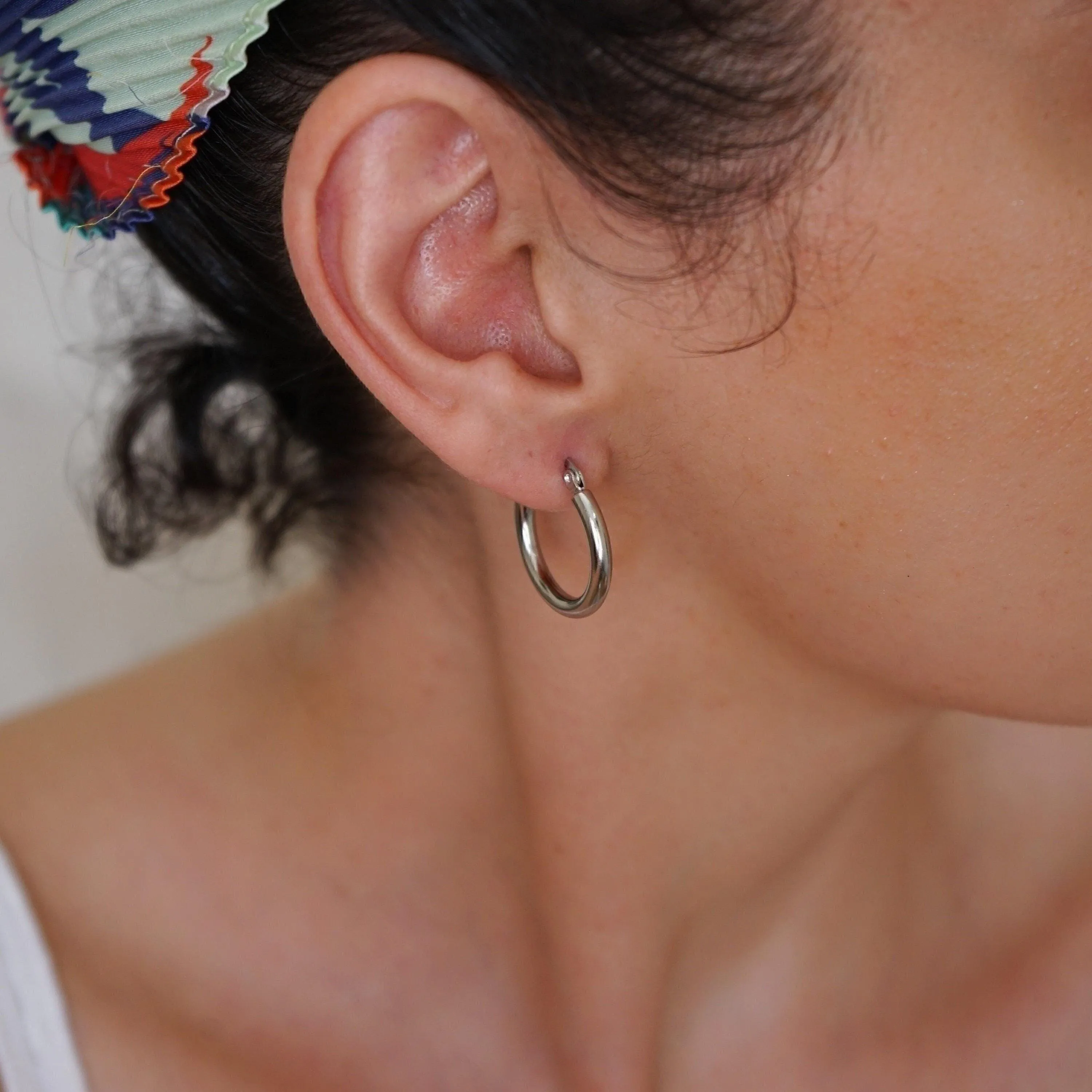 Classic Stainless Steel Hoop Earrings