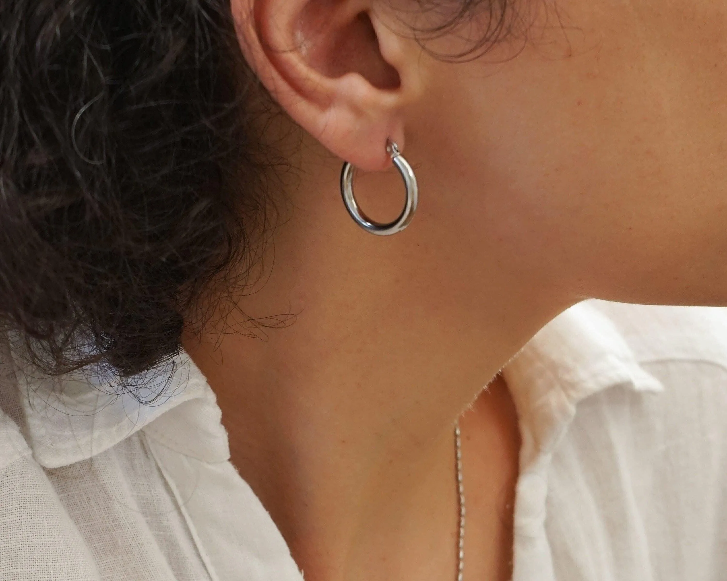 Classic Stainless Steel Hoop Earrings