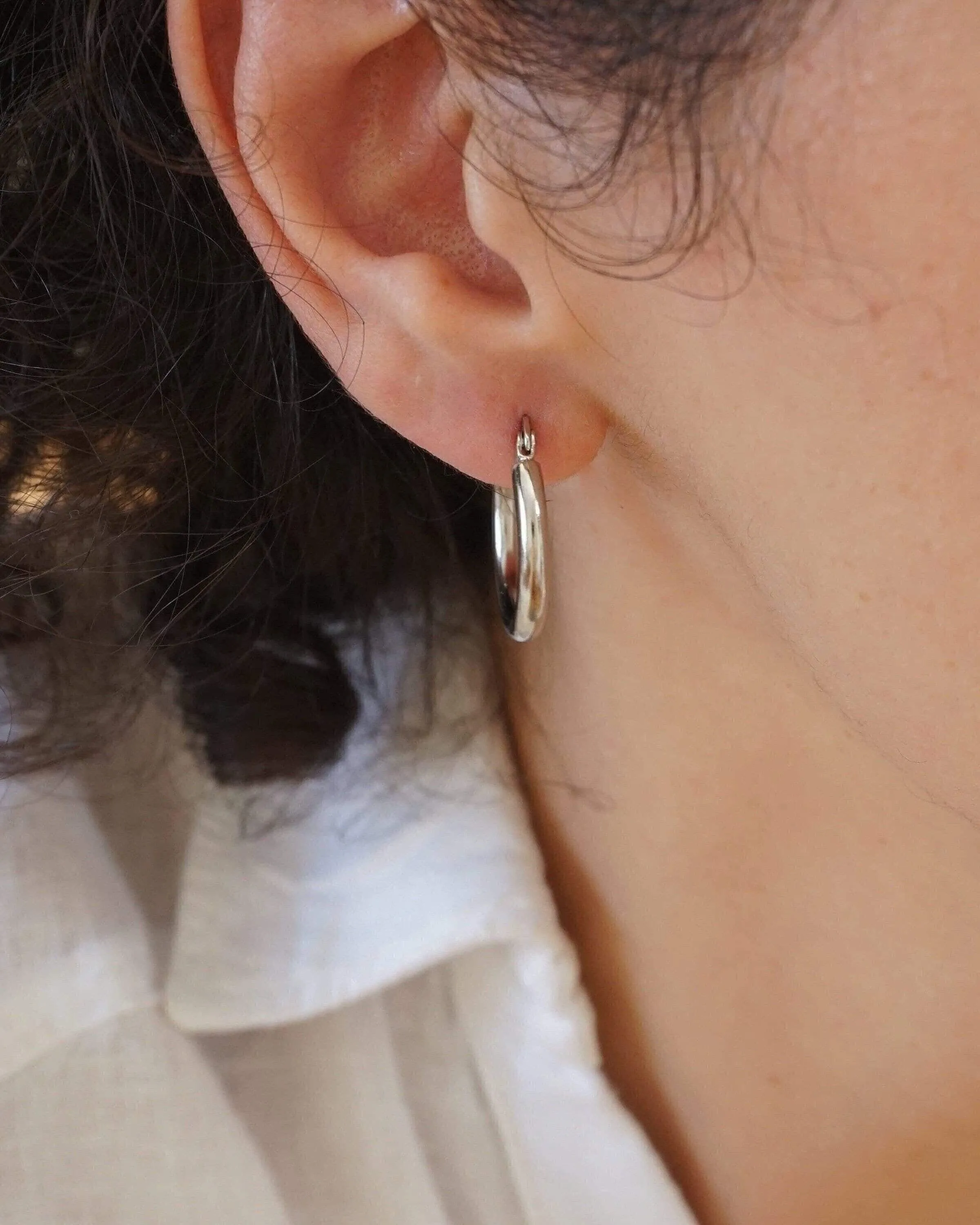 Classic Stainless Steel Hoop Earrings