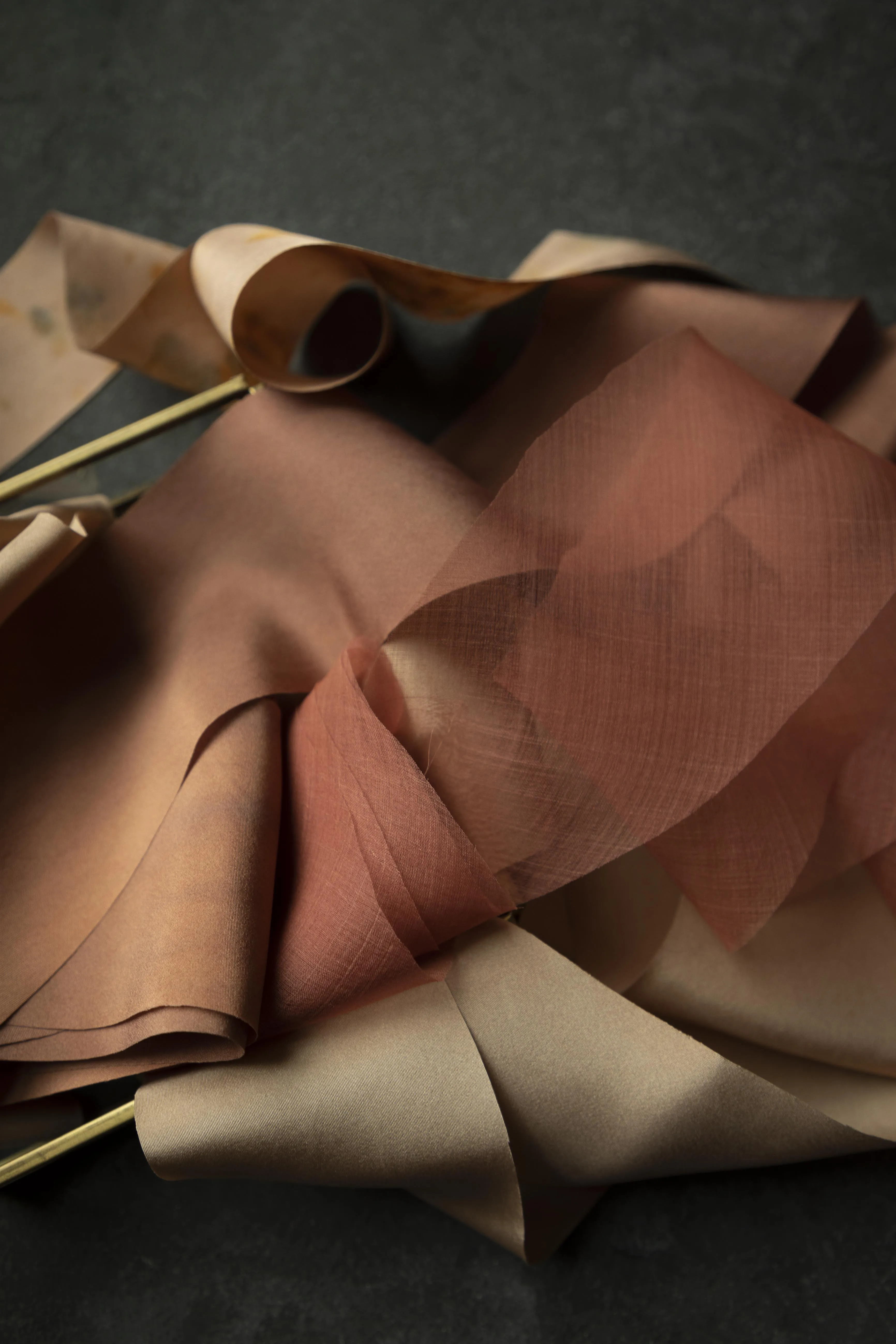 Coral Canna {Organza} Silk Ribbon