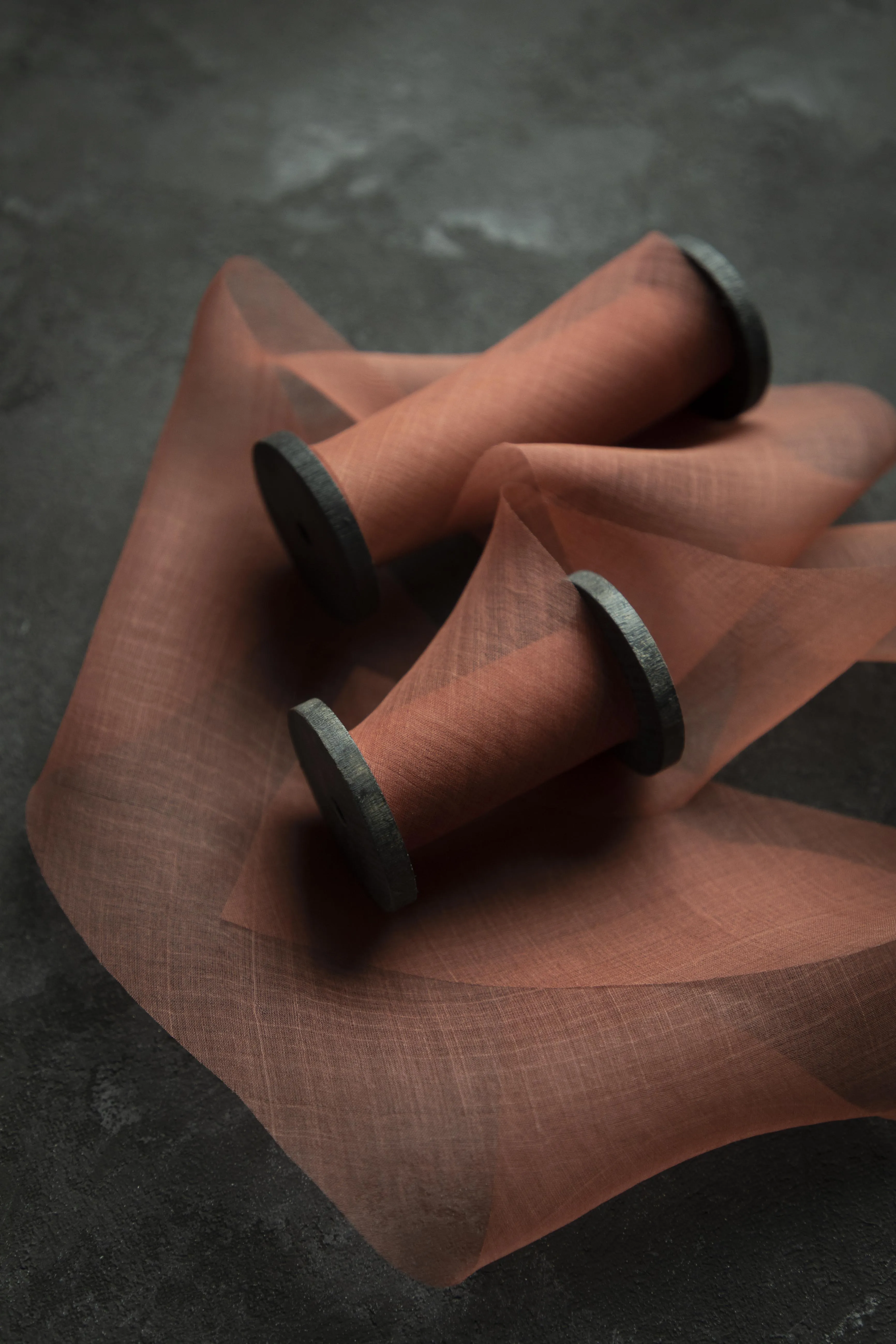 Coral Canna {Organza} Silk Ribbon