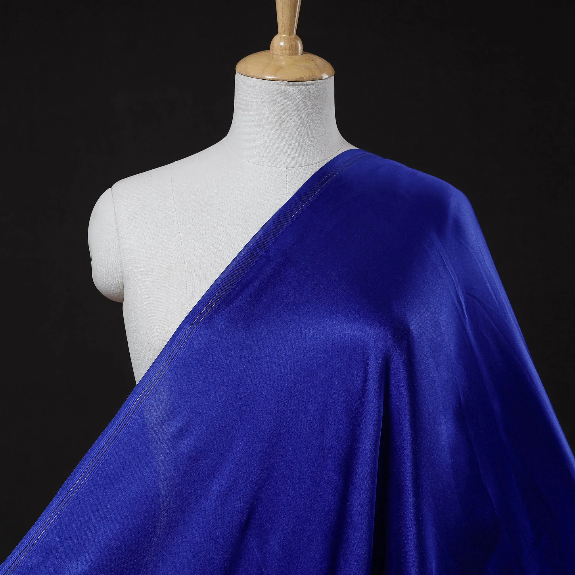 Dark Blue - Pure Modal Silk Plain Fabric 10