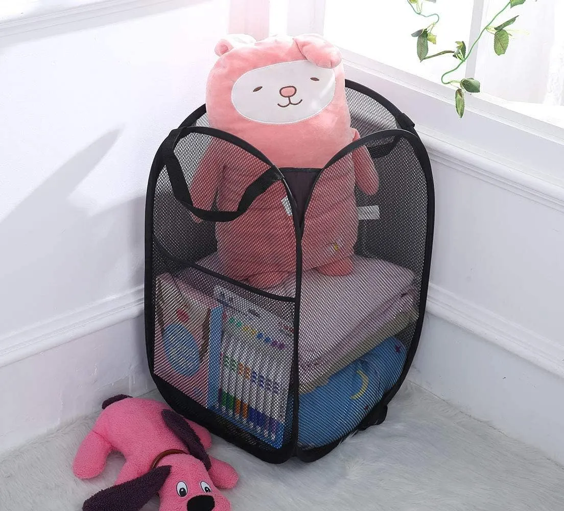 Folding Laundry Basket Organizer For Dirty Clothes Bathroom Clothes