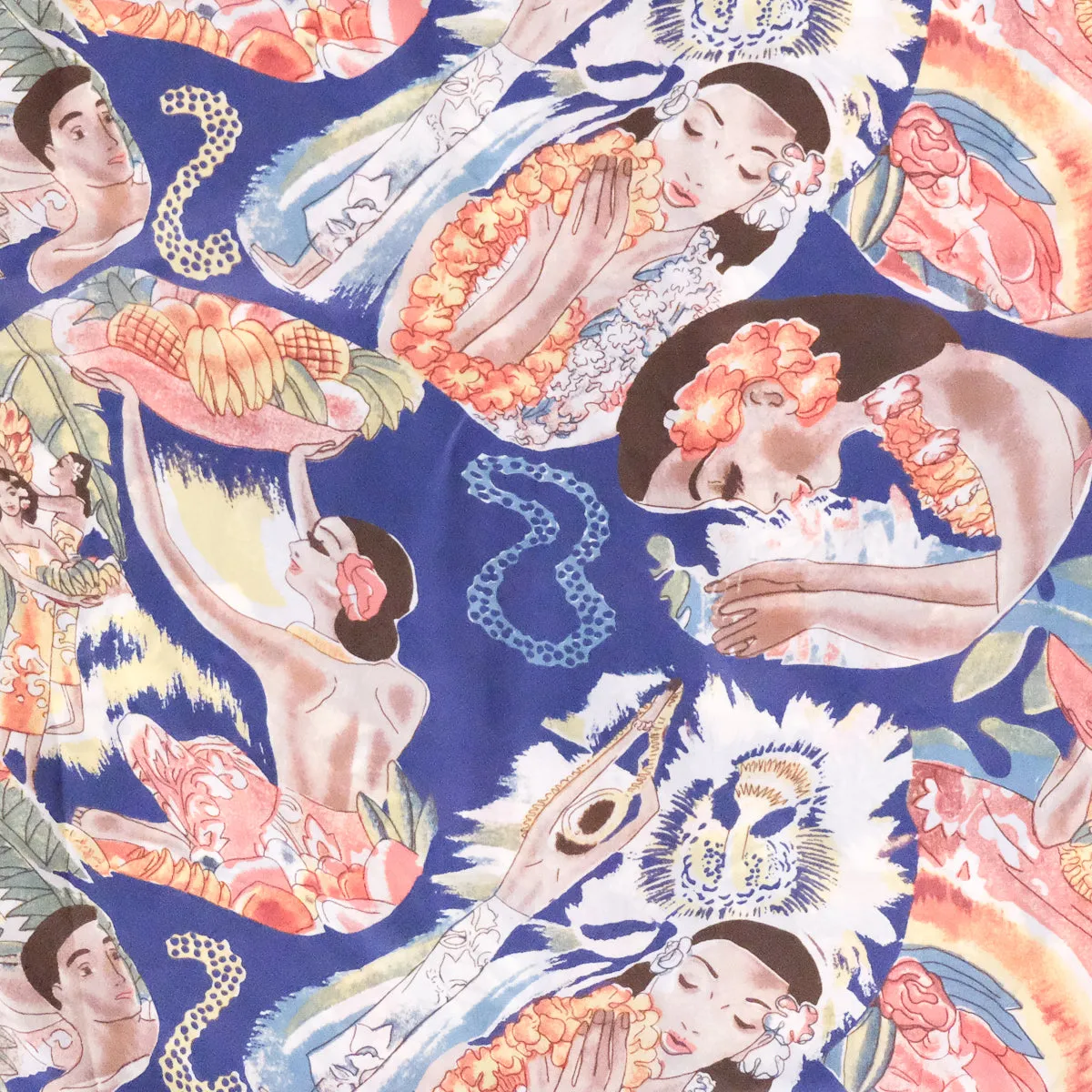 Fruit Harvest (Kimono Cover-Up) - Blue