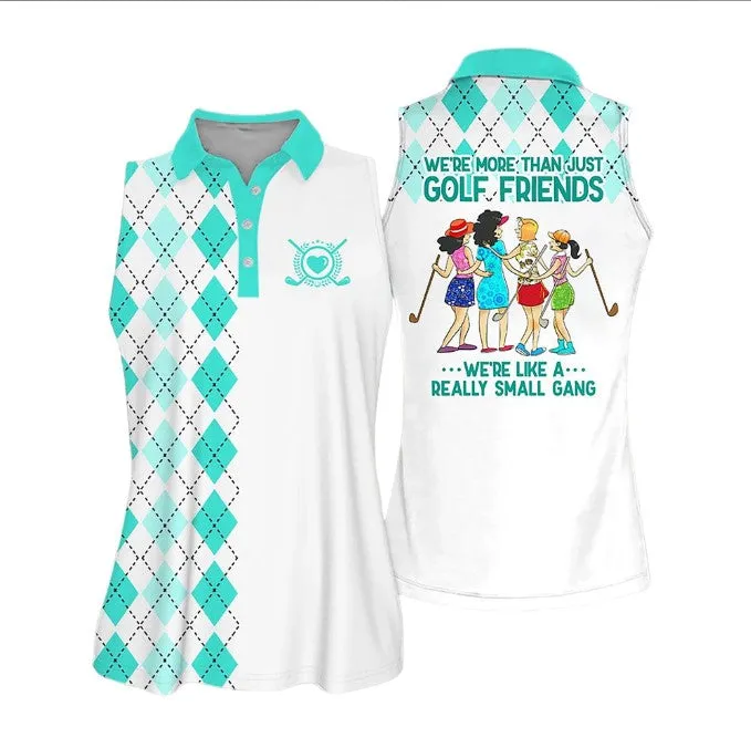 Golf Friends Colorfun Short Sleeve Polo Shirt, Golf Sleeveless Women Polo Shirt