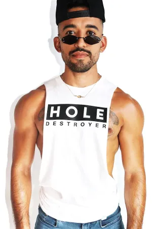Hole Destroyer Low Arm Shredder Tank-White