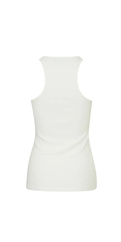 Ichi Ribbed Tank, off-white