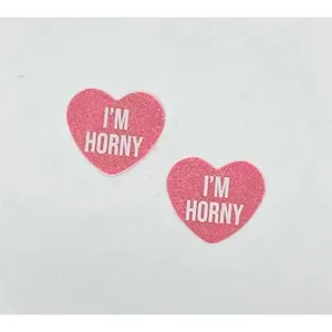 I'm Horny Berry Candy Heart Pasties
