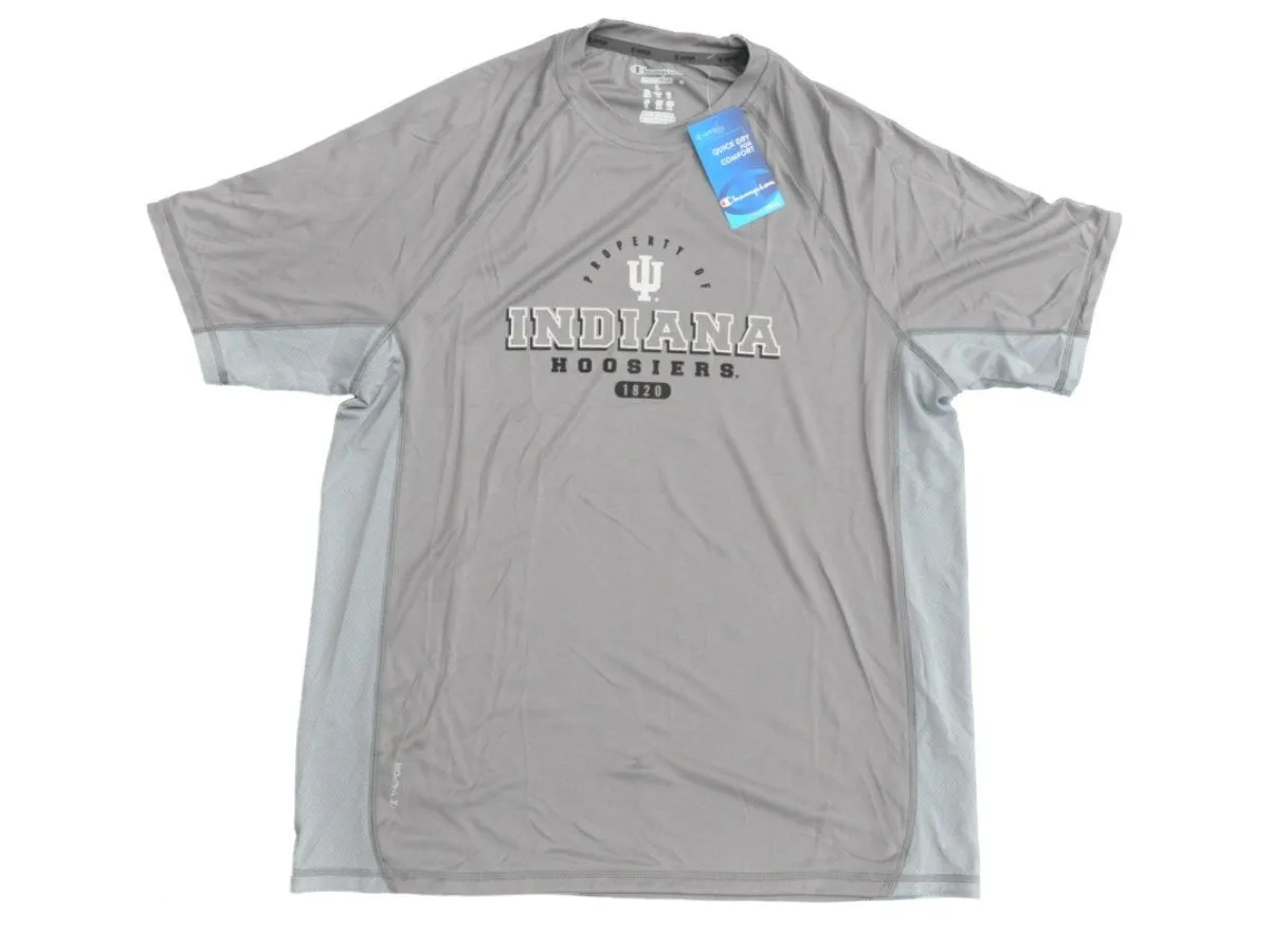Indiana Hoosiers Champion Gray "1820" Power Train Short Sleeve T-Shirt (L)
