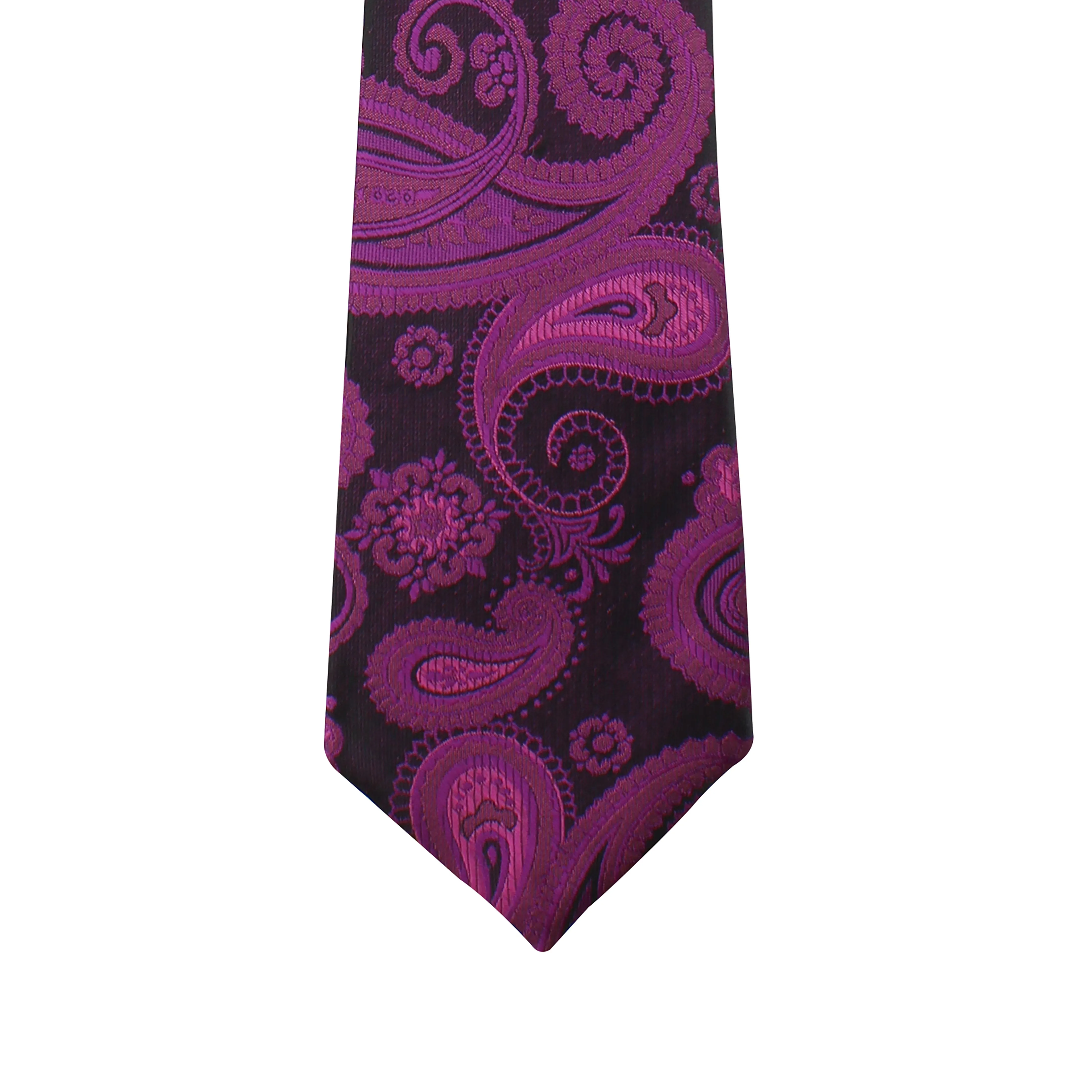 Kovove Pink Paisley Necktie and Pocket Square Gift Box