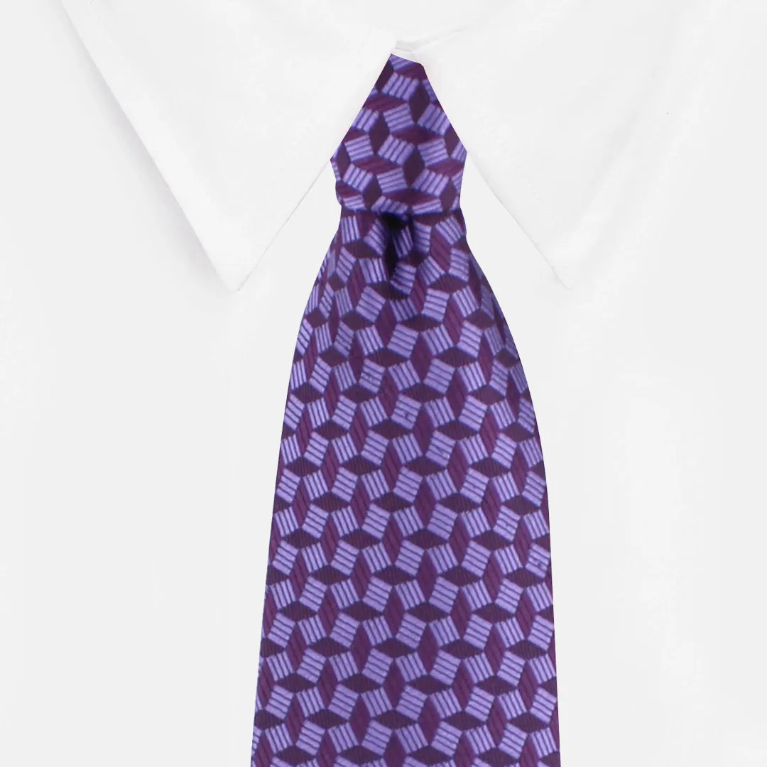 Kovove The Abstractzoid Purple Necktie For Men