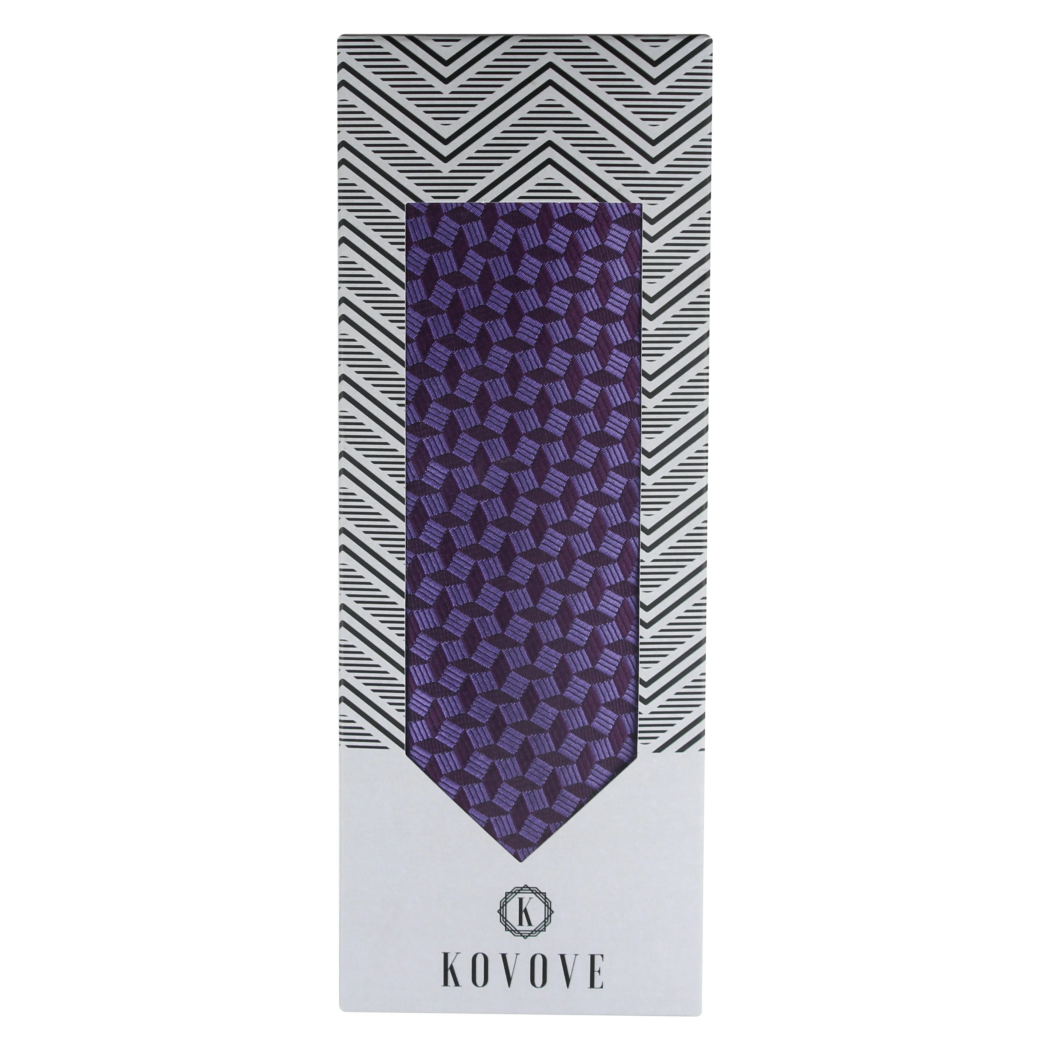 Kovove The Abstractzoid Purple Necktie For Men