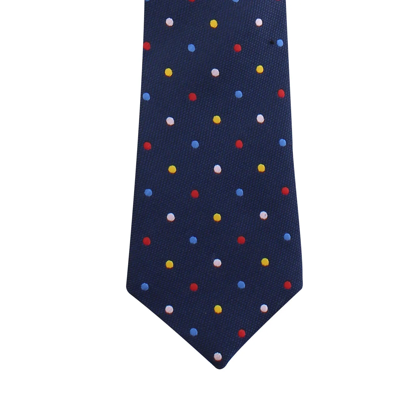 Kovove The Rainbow Polka Dot Blue Necktie and Pocket Square Gift Box