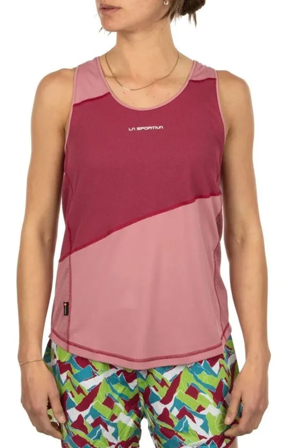 La Sportiva Drift Women's Tank Top - Red Plum/Blush
