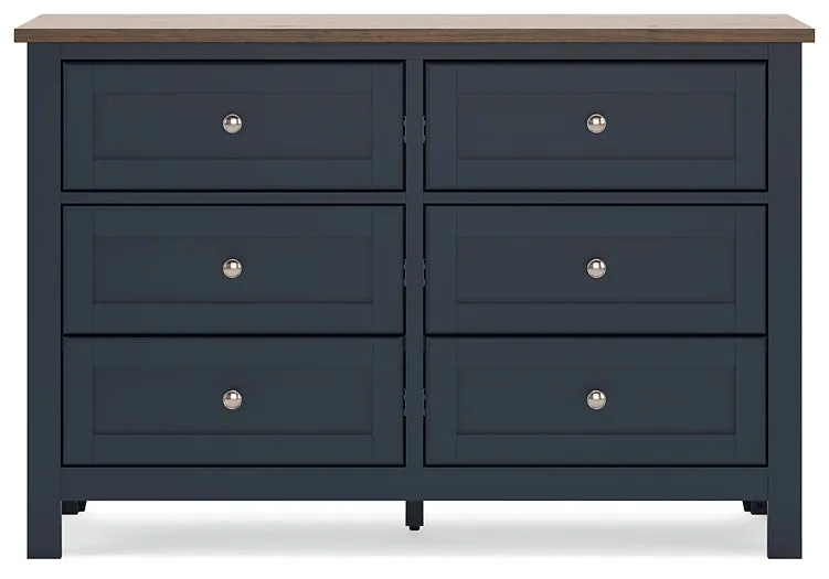 Landocken Twin Panel Bed with Dresser and 2 Nightstands