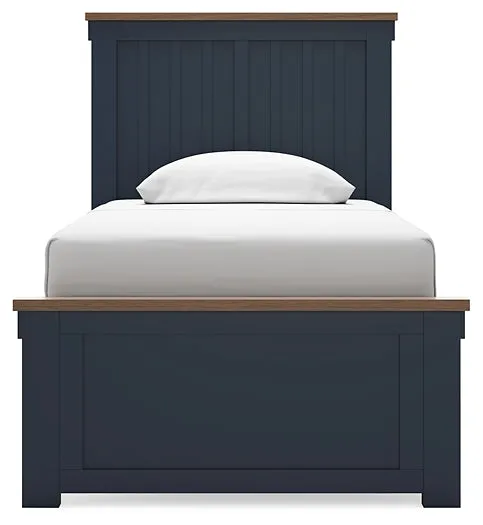 Landocken Twin Panel Bed with Dresser and 2 Nightstands