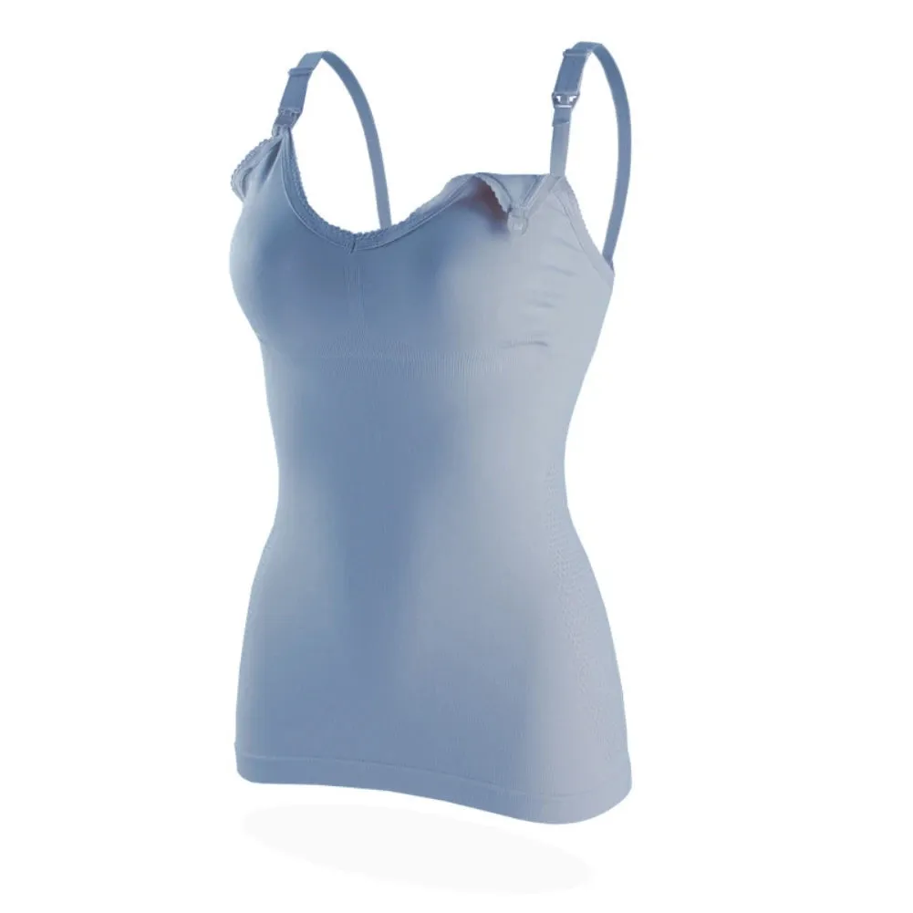 Maternity Clothing Cotton Solid Sling Vest Pregnant Nursing Women High Support Comfortable Tank Top Cool Versatile Undershirt