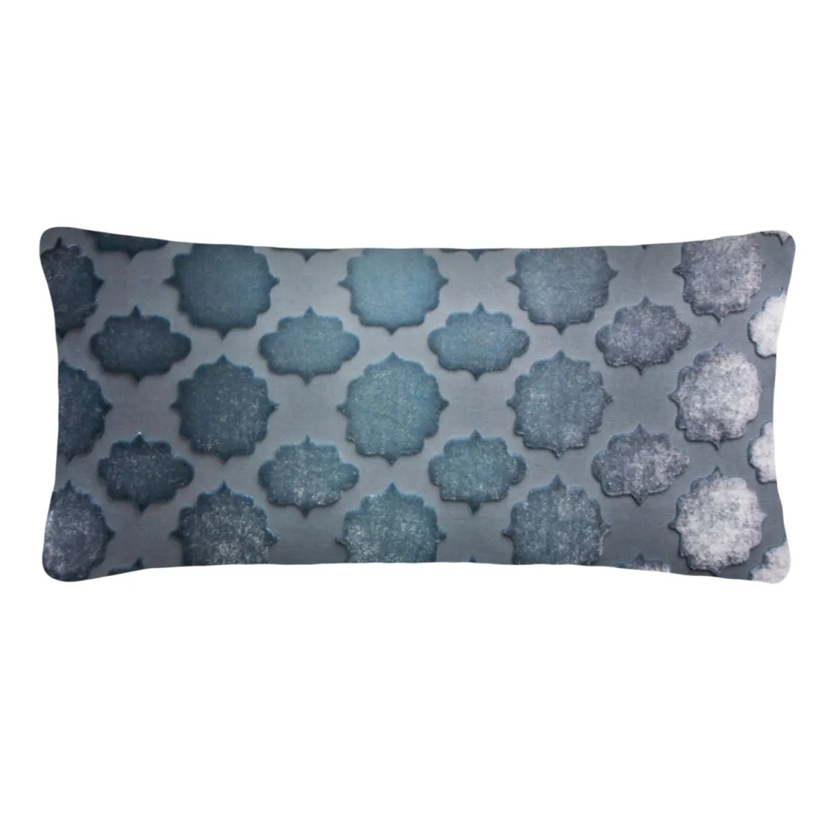 Mod Fretwork Velvet Dusk Pillows by Kevin O’Brien Studio