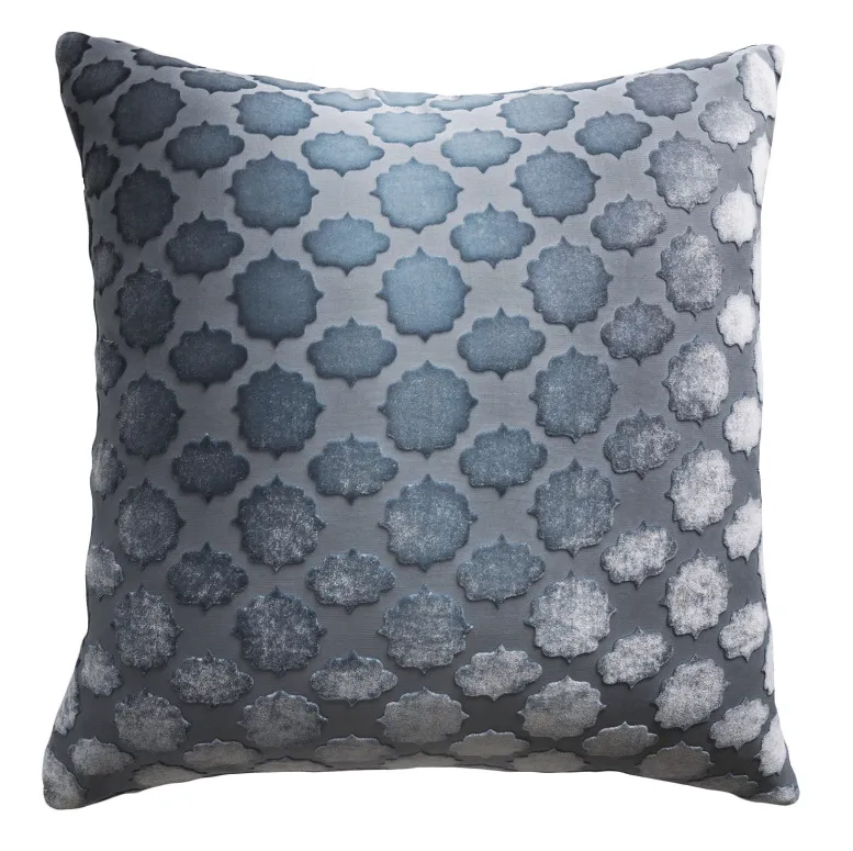Mod Fretwork Velvet Dusk Pillows by Kevin O’Brien Studio