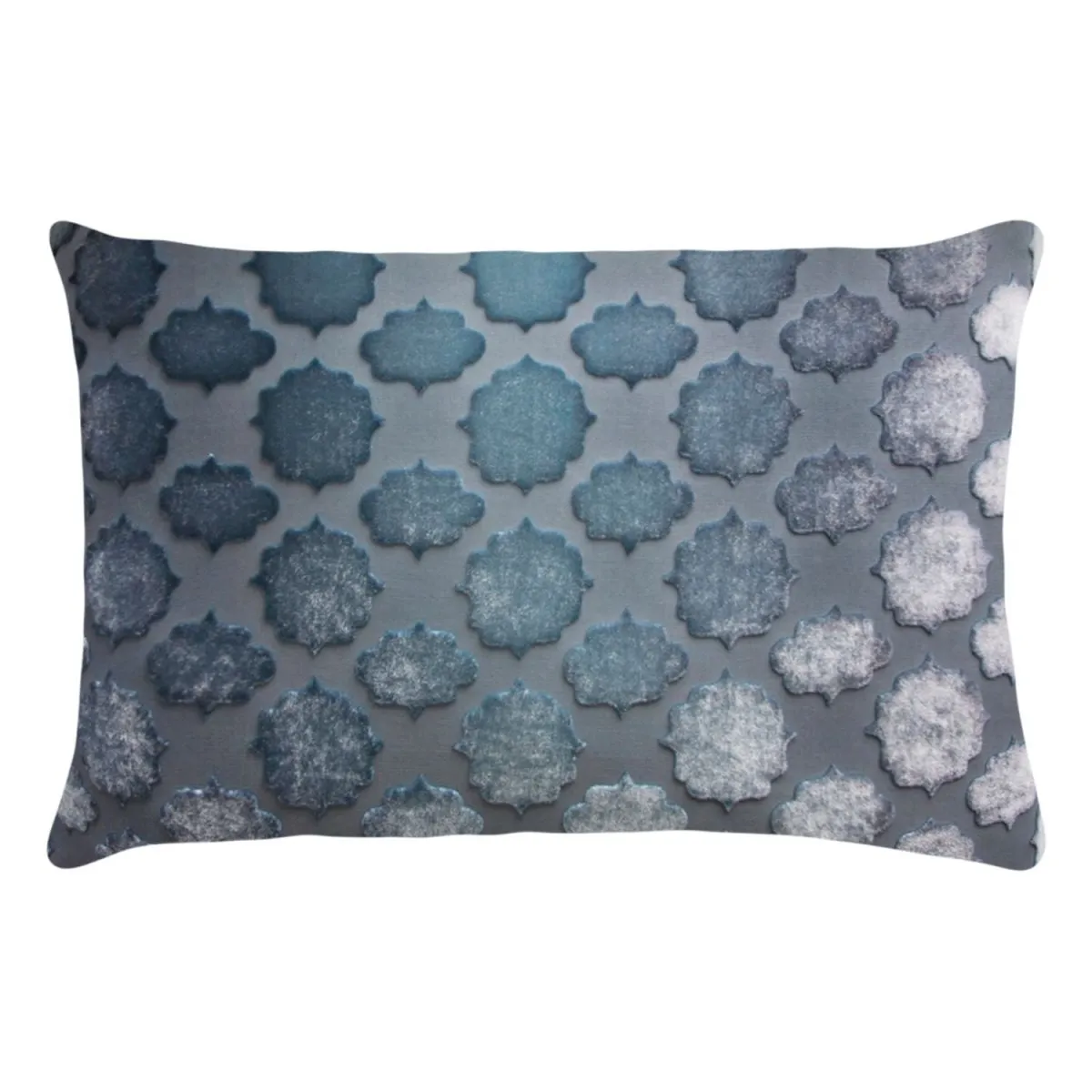 Mod Fretwork Velvet Dusk Pillows by Kevin O’Brien Studio